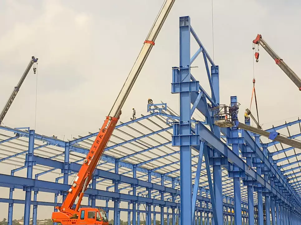 Industrial crane services and heavy machinery handling operating in Ahmedabad, Gujarat